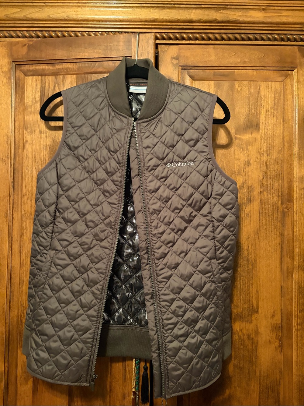 Columbia Quilted Gray Women's Sleeveless Insulated Vest